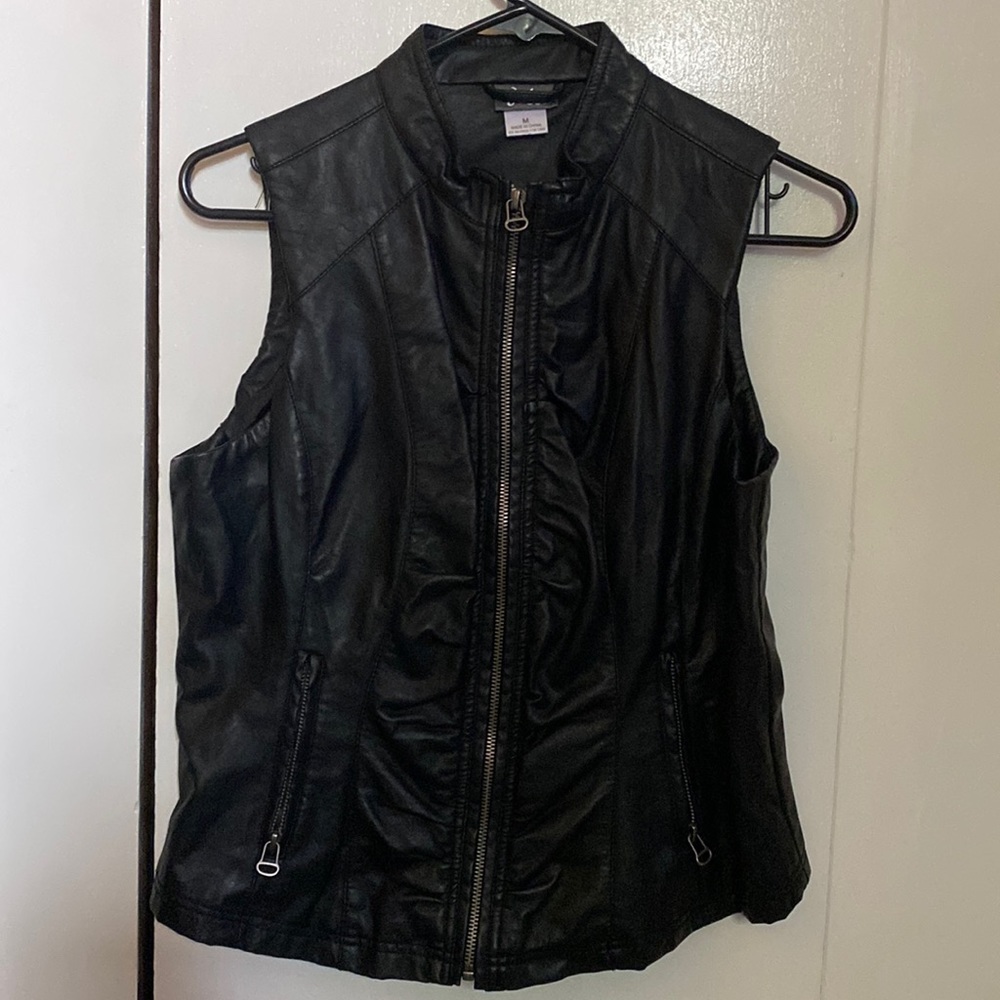 Leather vest